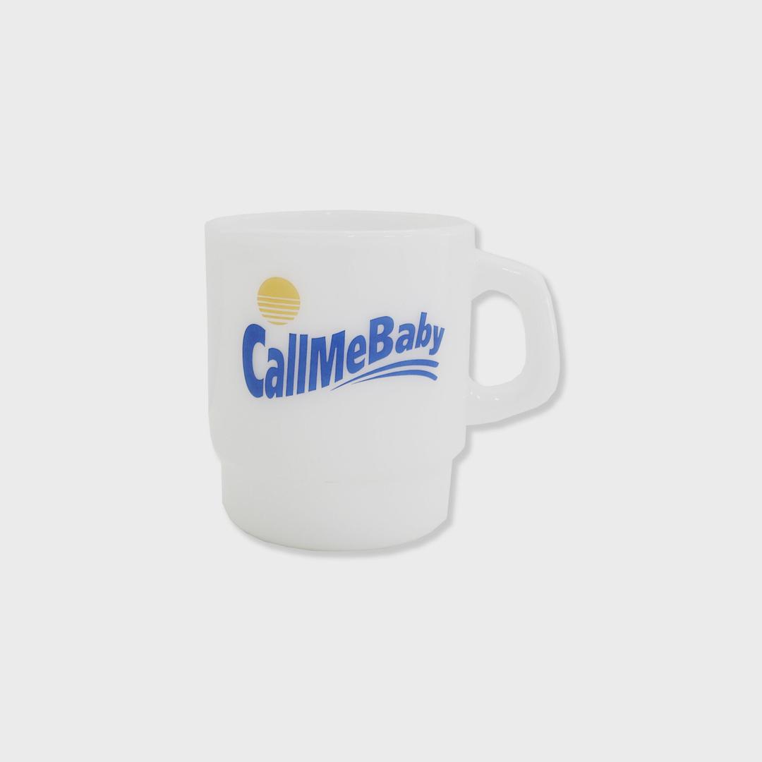 [Call Me Baby] Milk Glass Mugs _ Sunshine Logo