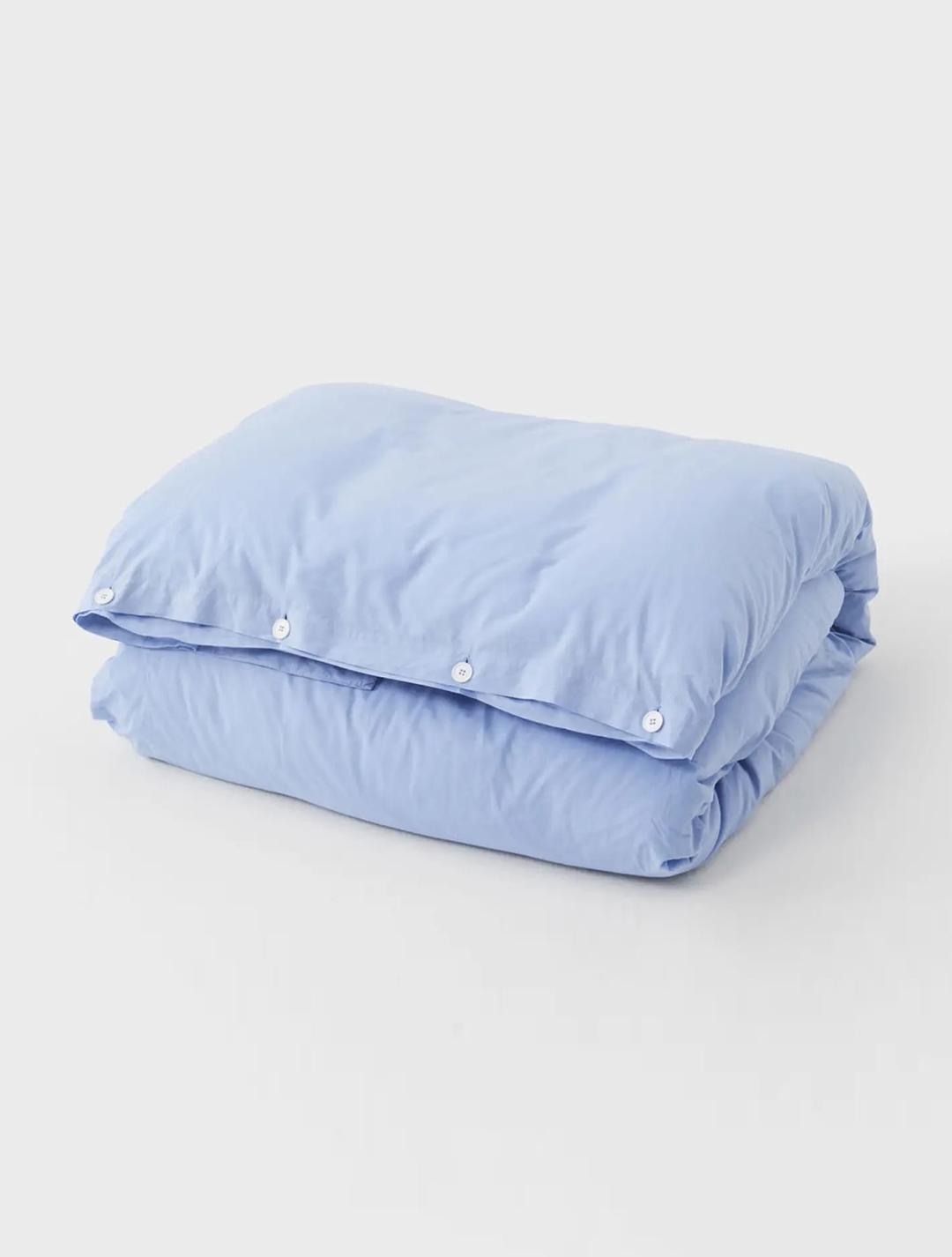 Percale - Single Duvet Cover 160x210 - Island Blue
