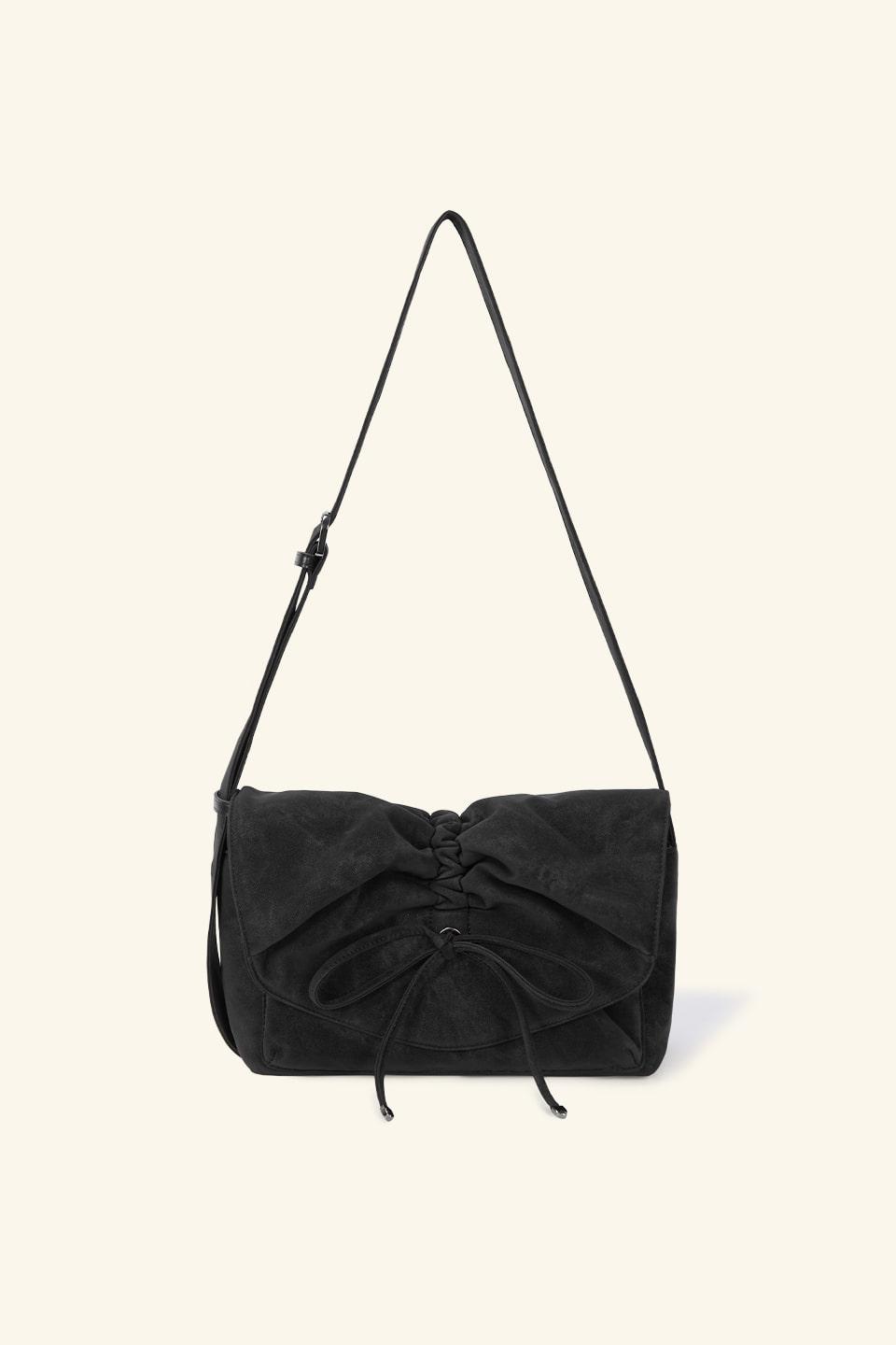 리본 크로스바디_블랙