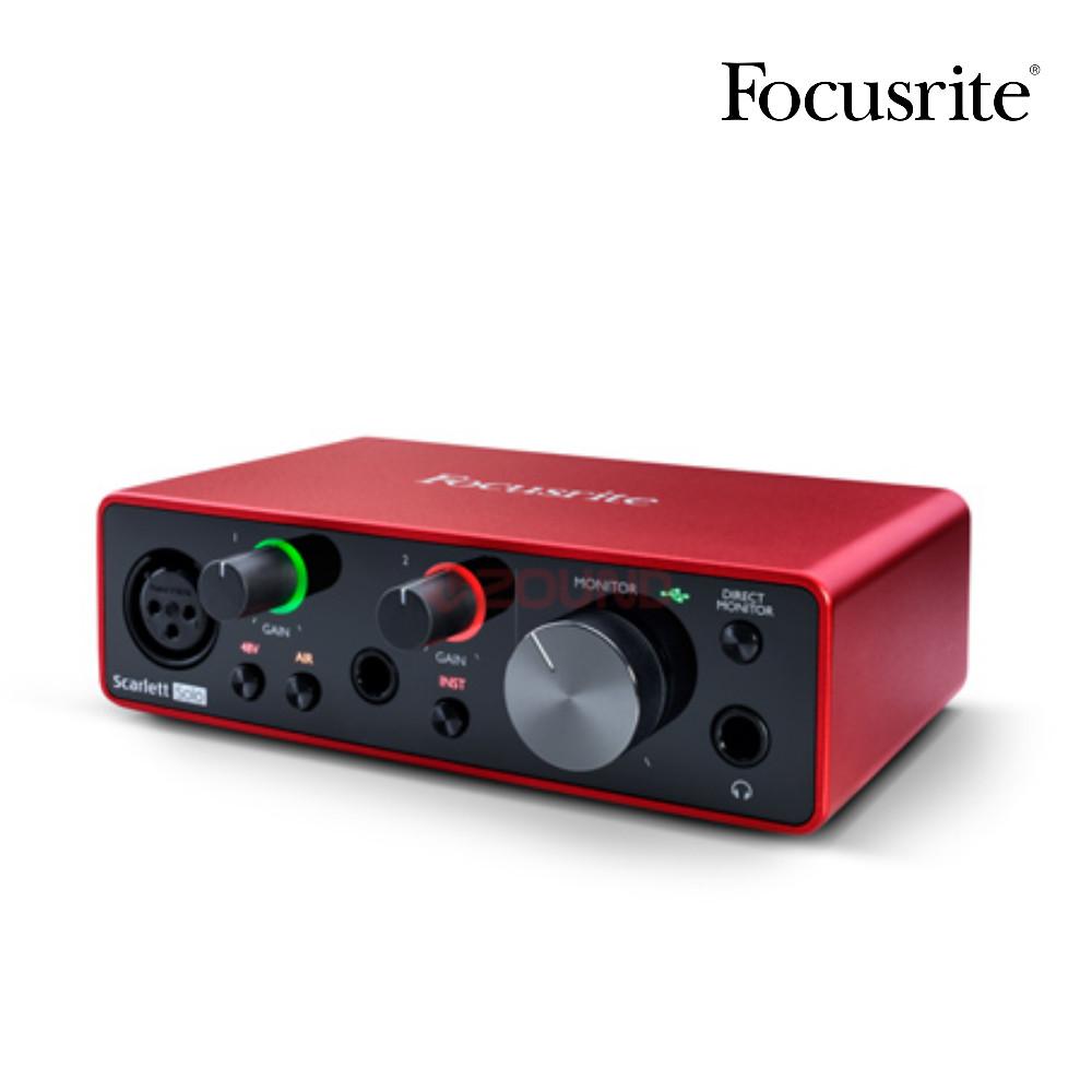 Focusrite Scarlett Solo 스칼렛 솔로 3세대 오디오 인터페이스 공식판매점