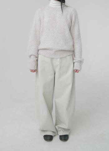 에프터먼데이 rounded cotton pants (2c)