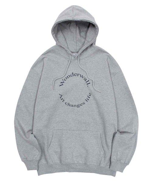 CIRCLE LOGO HEAVY F. TERRY HOODIE GREY