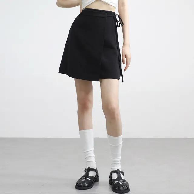 쉬멜 언발 랩 스커트