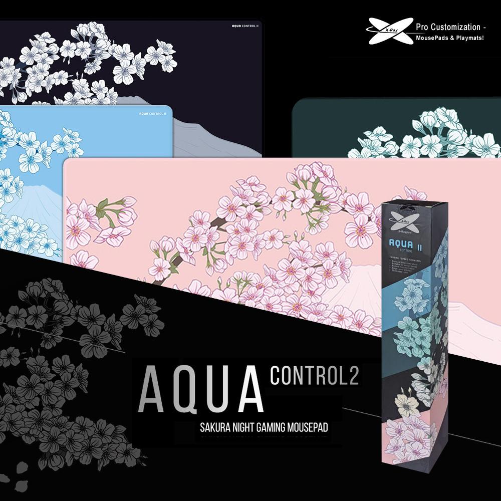 아쿠아 컨트롤 플러스 사쿠라 게이밍 마우스패드 장패드 아컨플 장마우스패드