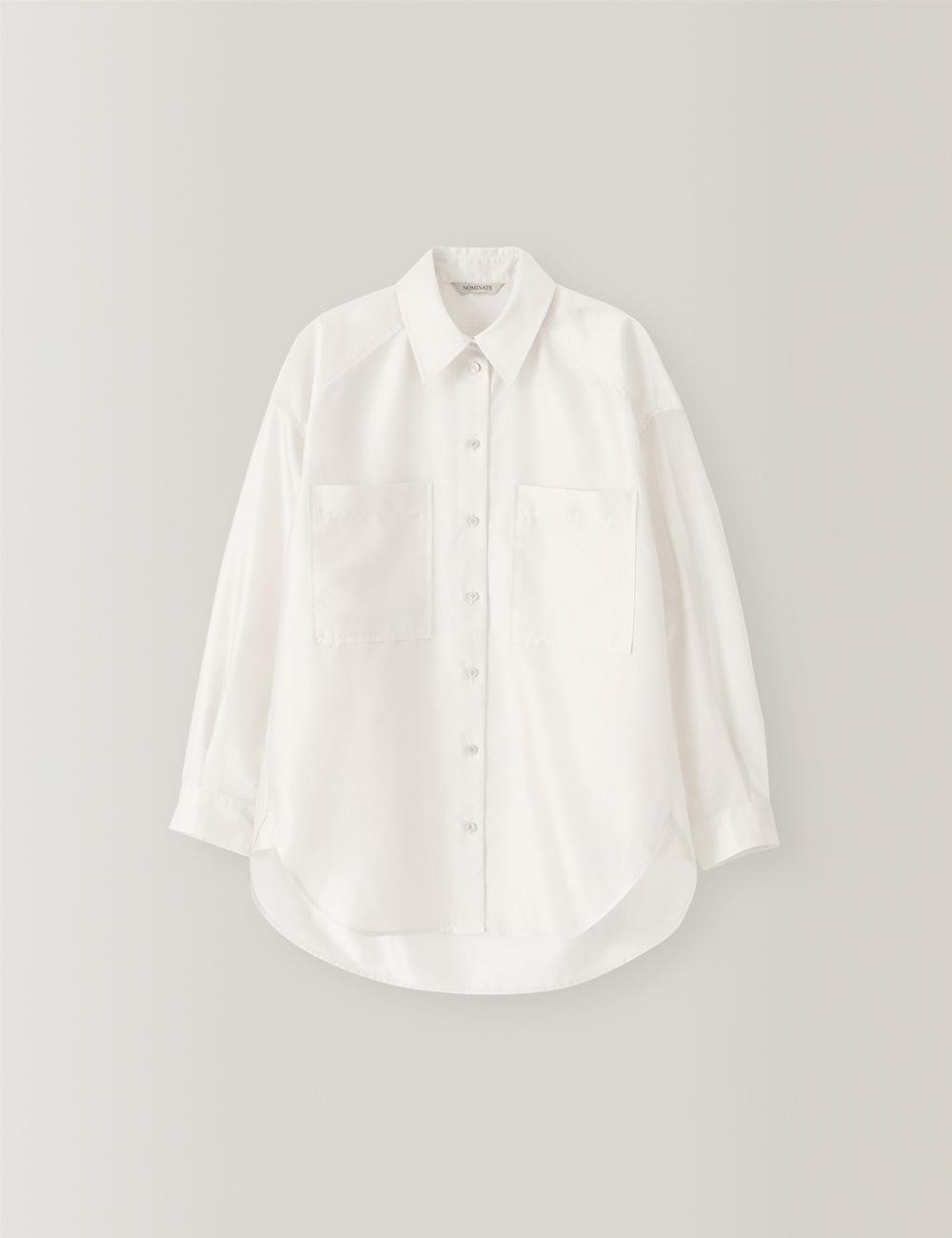 Veil See-Through Shirts (White)