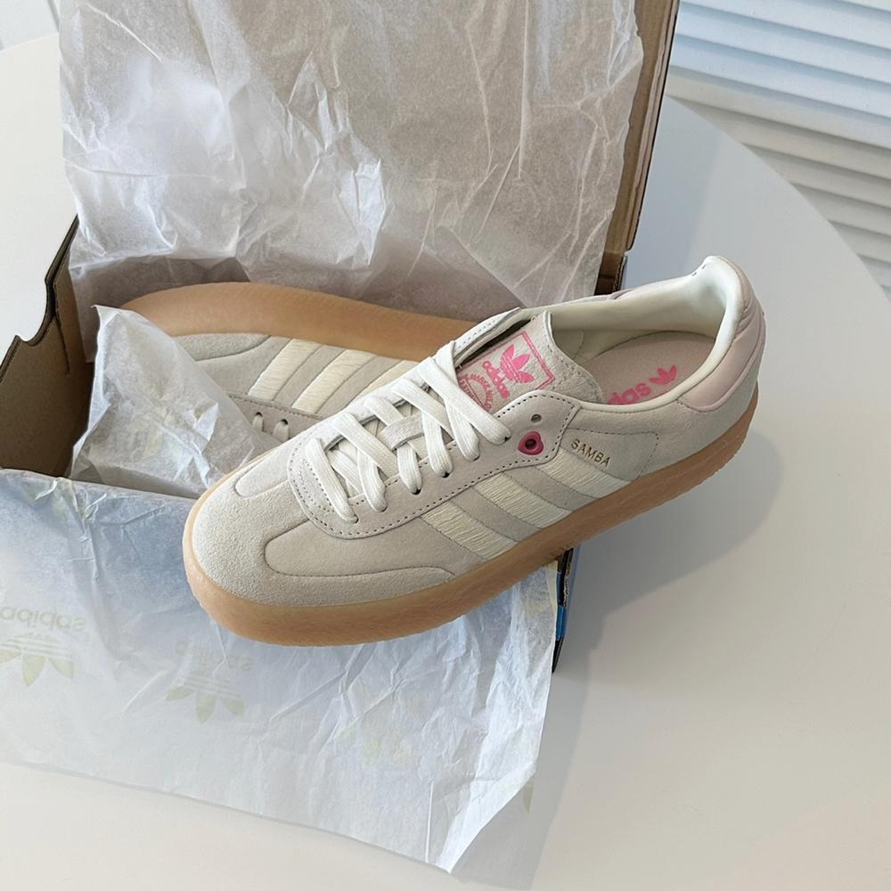 아디다스 삼바 Sambae 아이보리 핑크 퓨전