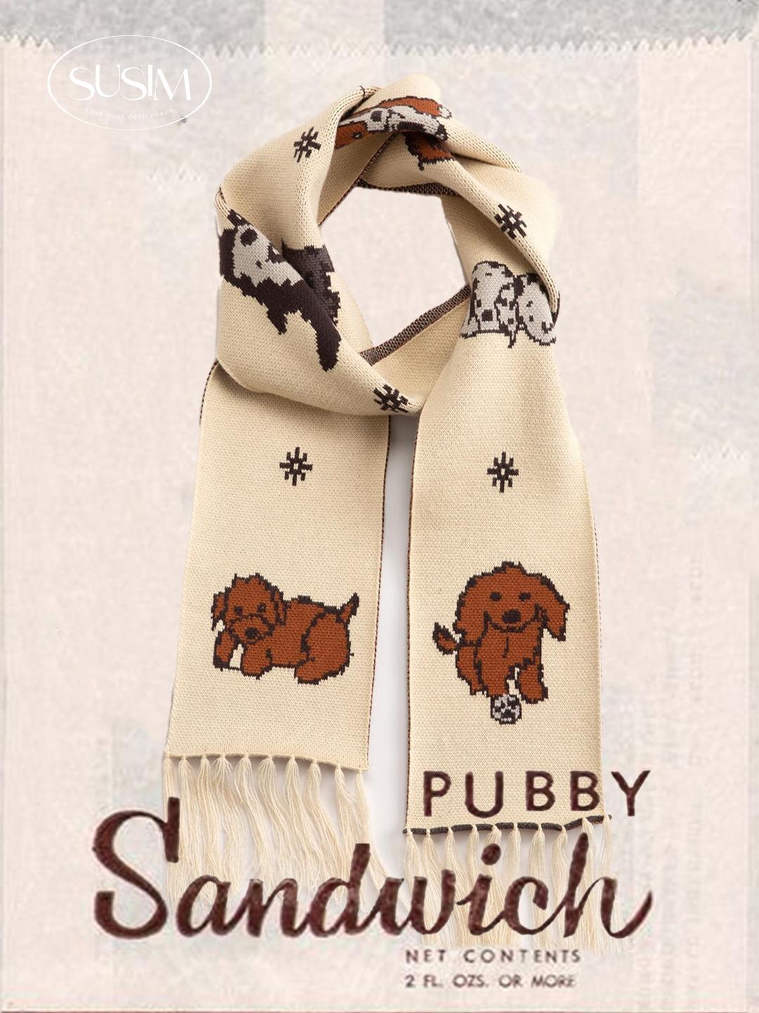 수심 Pubby fluffy Muffler 퍼비 머플러 목도리 겨울 유니크