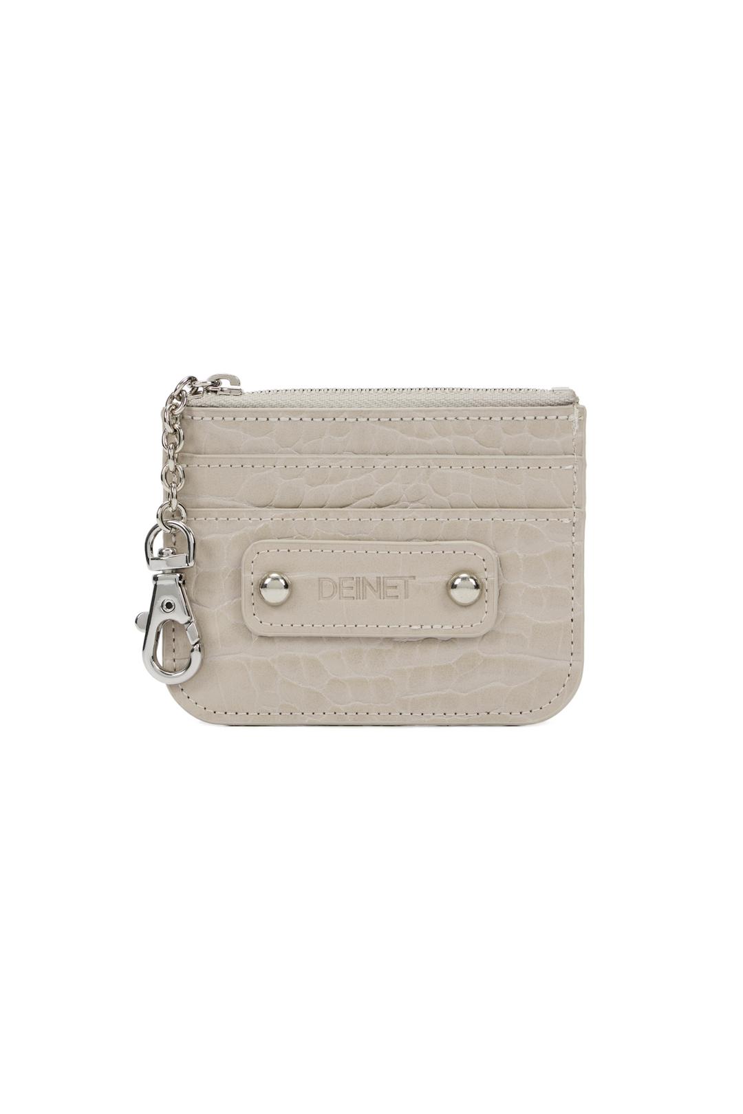 DEINET POCKET CARD WALLET IN BEIGE