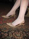 紅煙 Lace stiletto heel (Black/Beige)