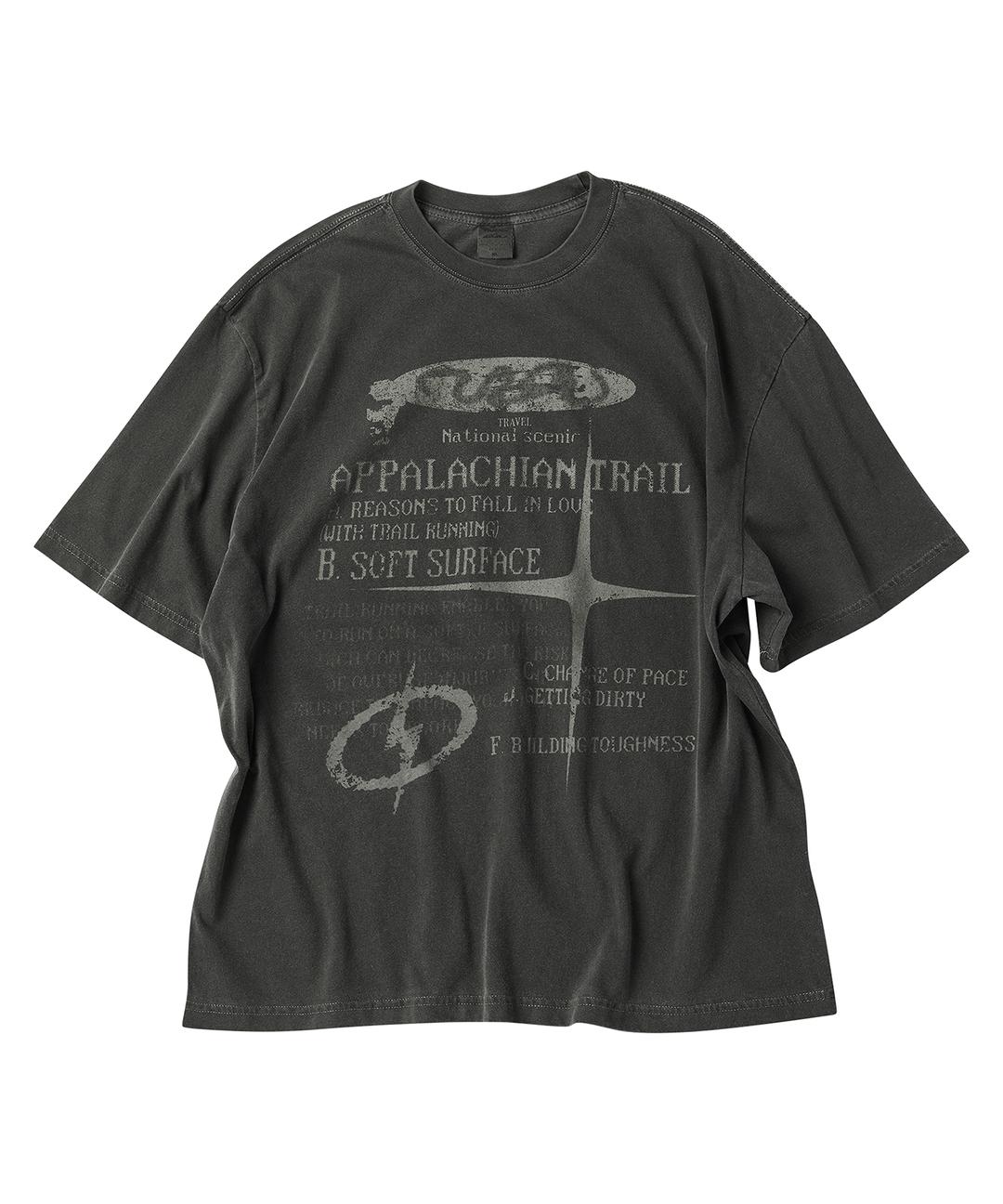 리즌 트레일 피그먼트 반팔티 블랙 차콜