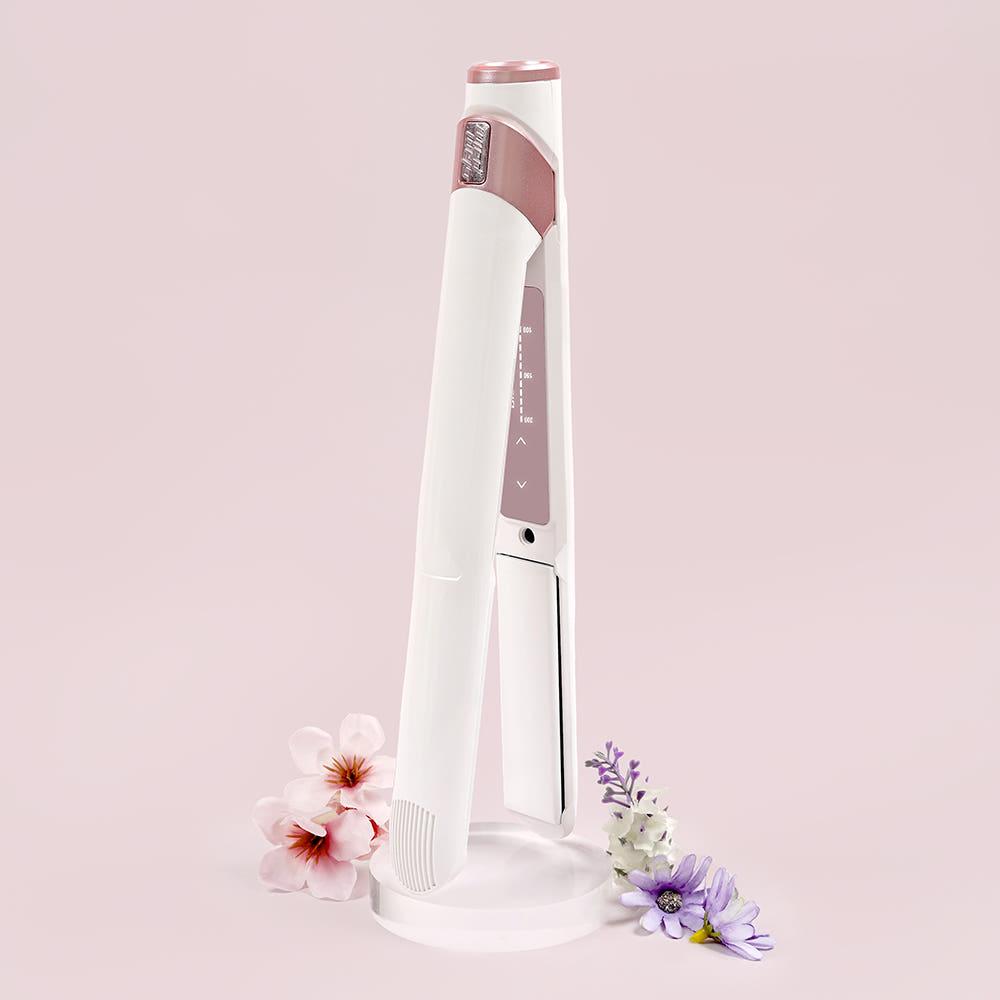 글램팜 글램뮤즈 플랫(GP201T) 핑크골드 고데기 미용실 판고데기 프리볼트 매직기