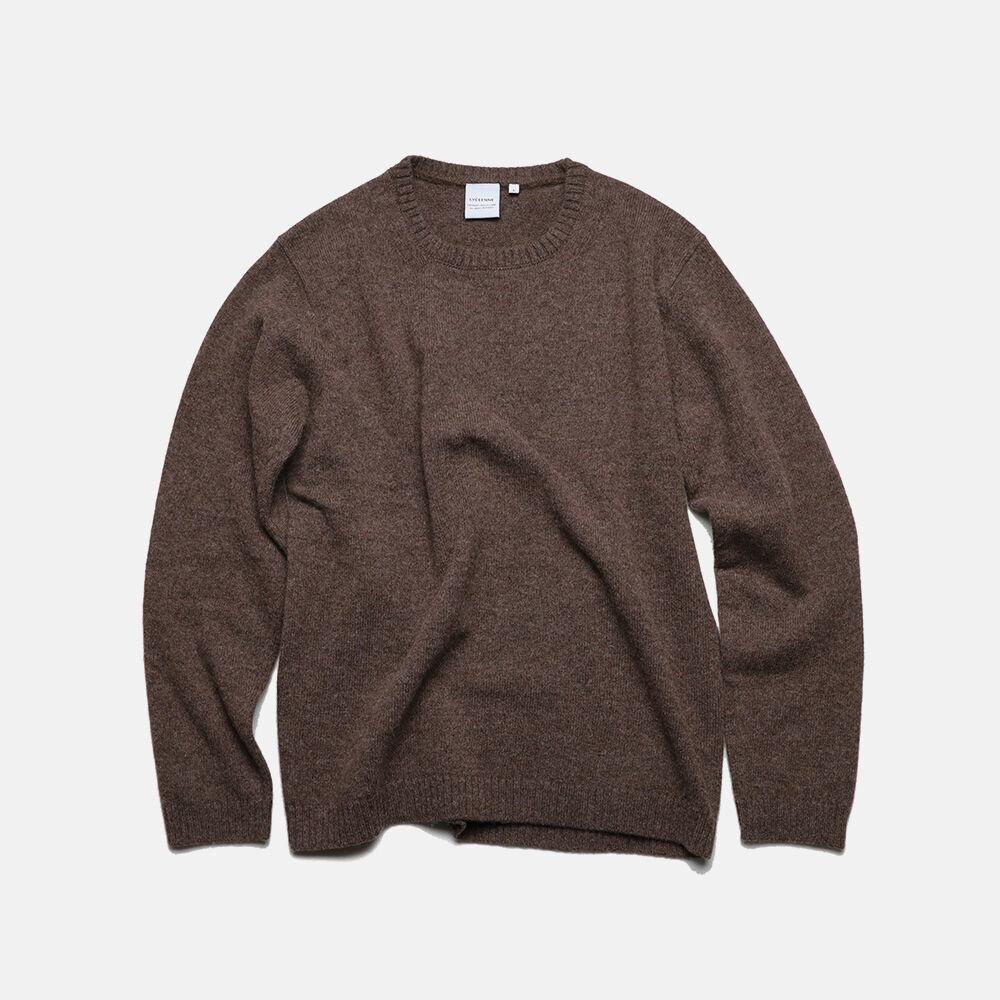 콤피 울 니트 - 브라운