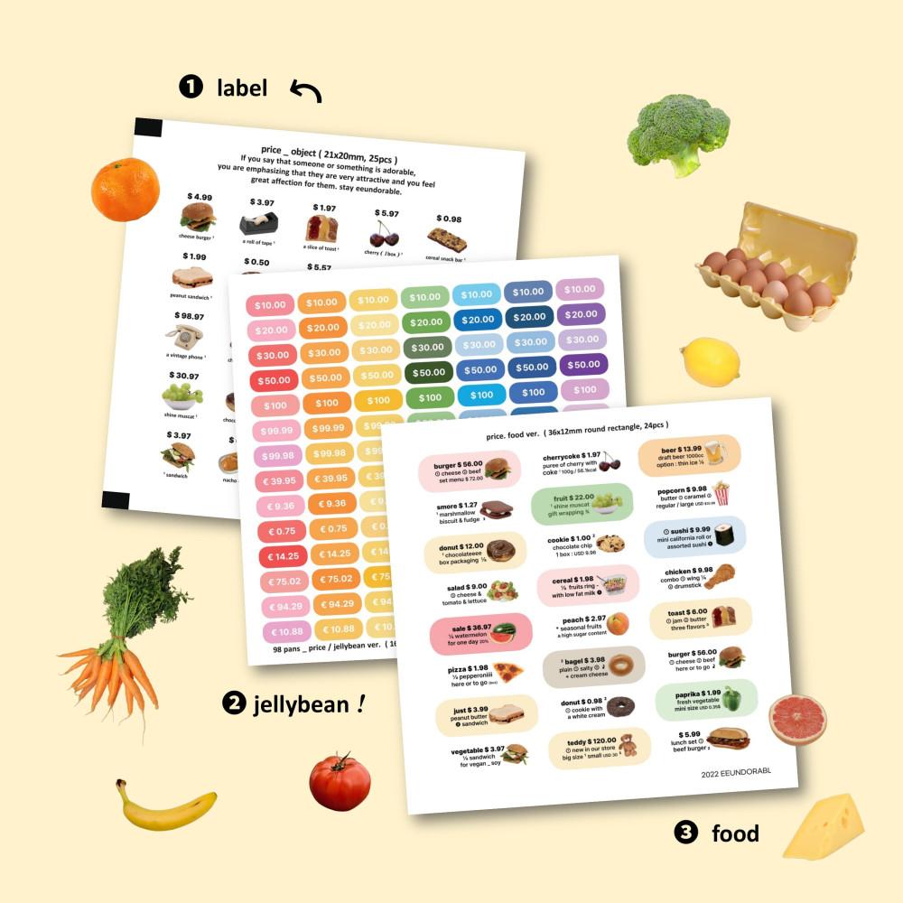 price pans sticker