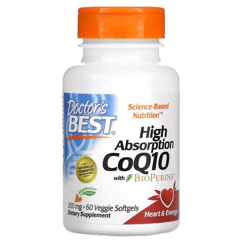 Doctor's Best 고흡수 CoQ10 200mg 베지 캡 60정 1개, 60정, 1개