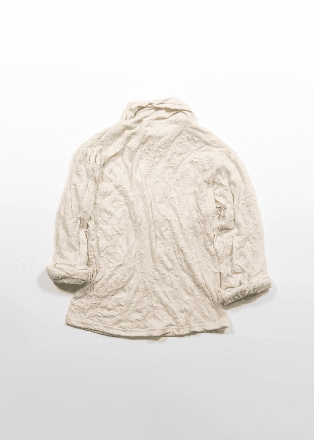 CRINKLED TWIST SLEEVE - BEIGE