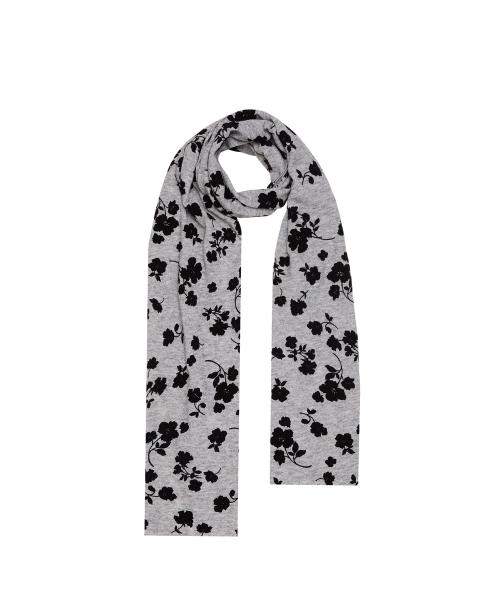 Flata Long Muffler Melange Gray