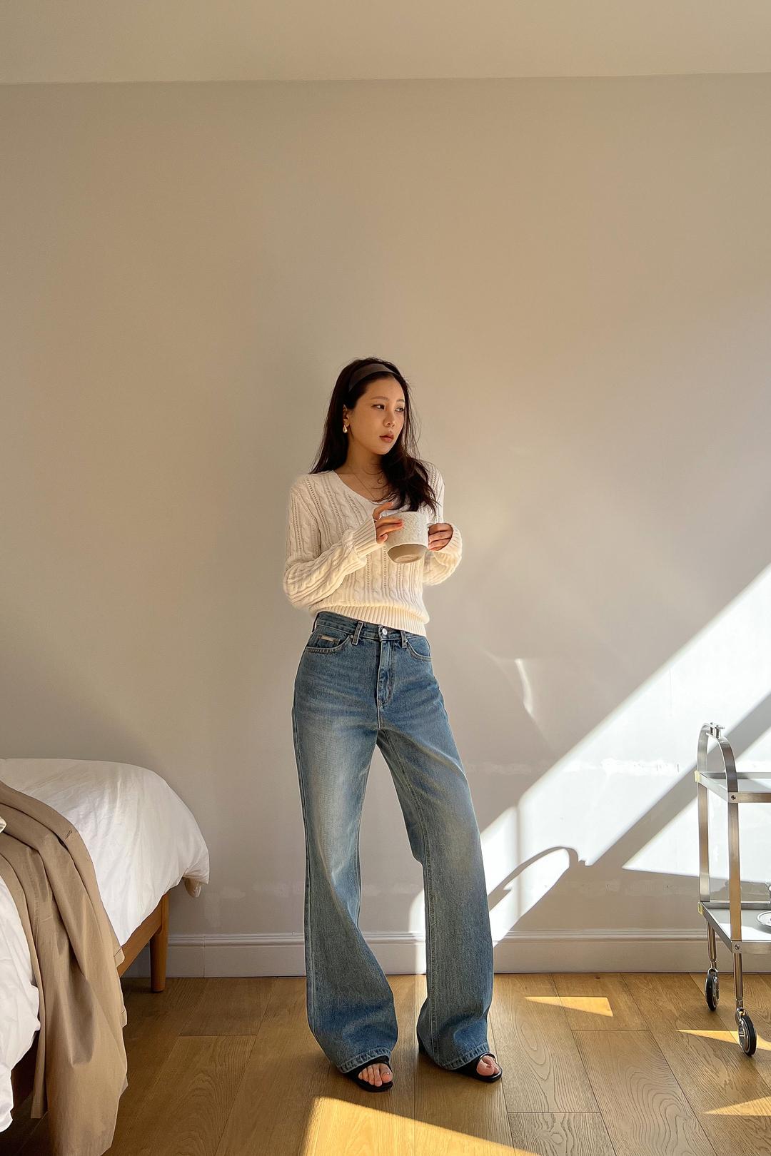 4th/ LEGACY FLARE JEANS [MID BLUE]