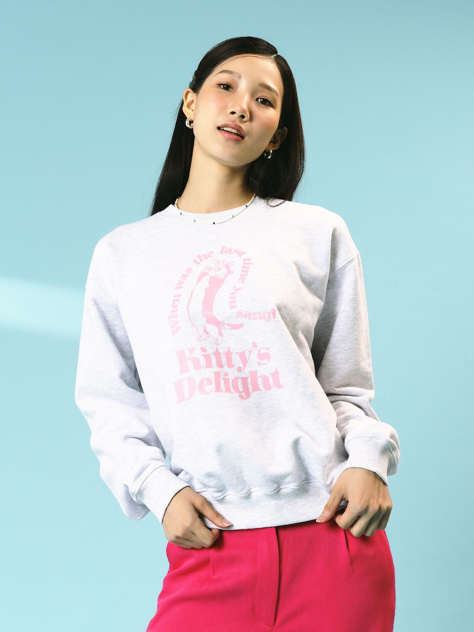 Kitty’s delight Sweatshirts heather pink