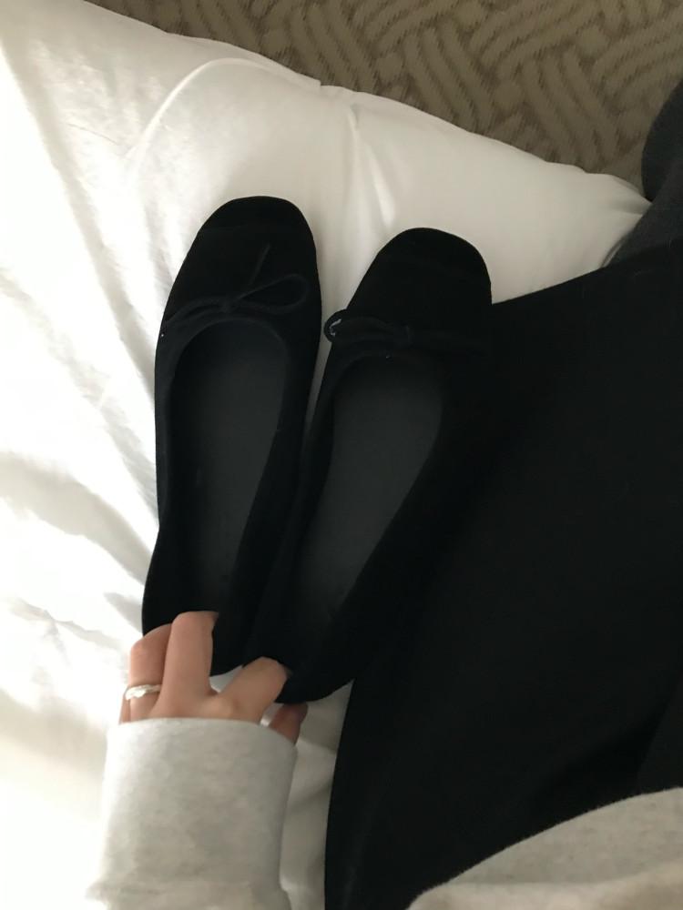 Suede flat shoes 스웨이드 플랫슈즈