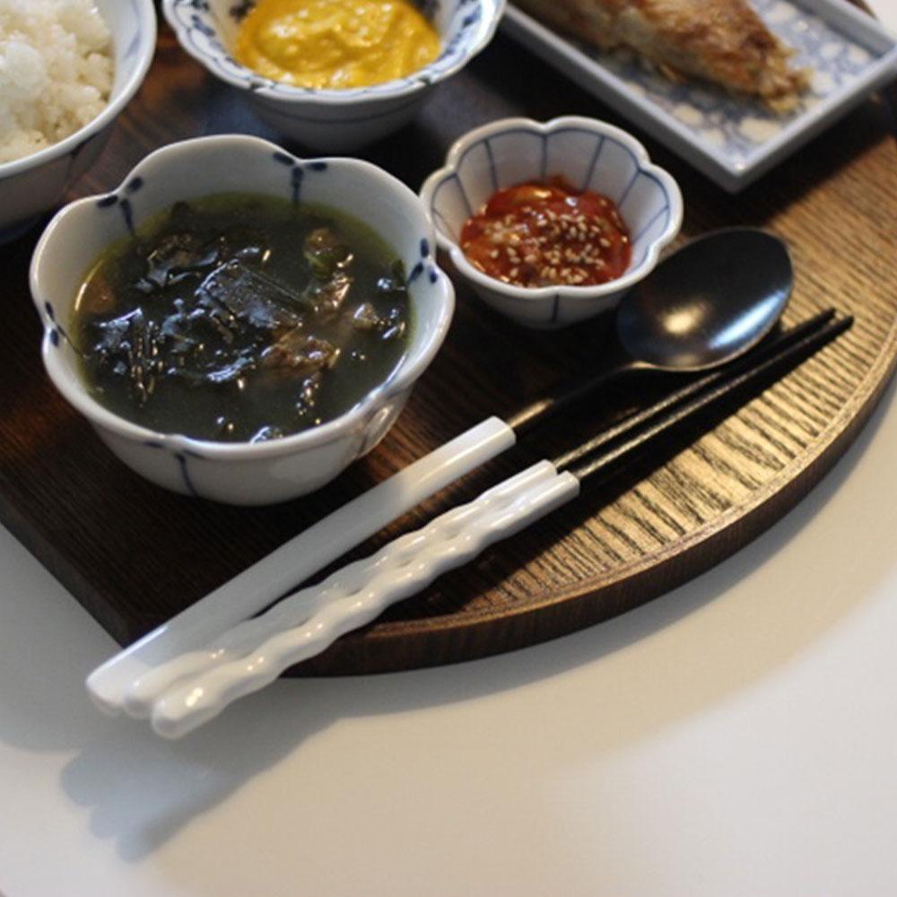 아이하시 국산 고급명품 박달나무 옻칠우드 숟가락+젓가락 한식수저 세트