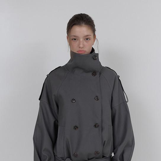 AUTHENTIC TRENCH JACKET (CHARCOAL)(3월 16일 예약배송)