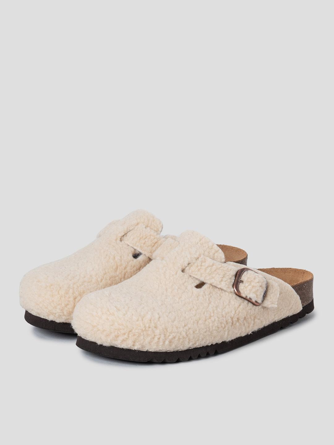 (WOMEN) 컬리퍼 코르크 크로그 - 아이보리