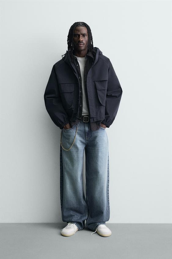 크롭 핏 워터프루프 재킷