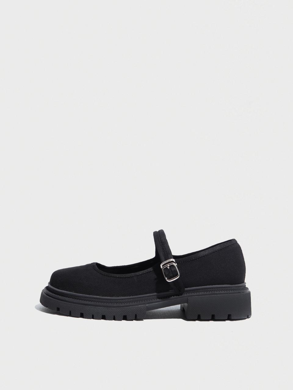 KM081 코모레비 뮤지엄 컵 솔 라이트 메리제인 스니커즈ㅣMESH BLACK