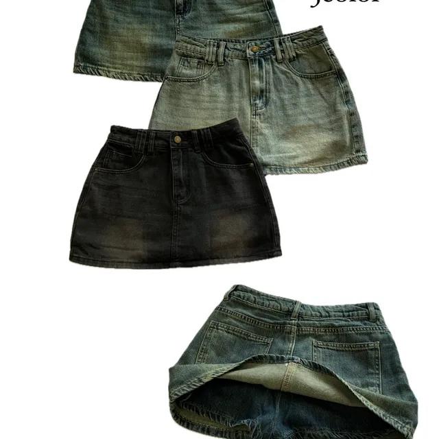 (추천)데님 치마바지(3color)