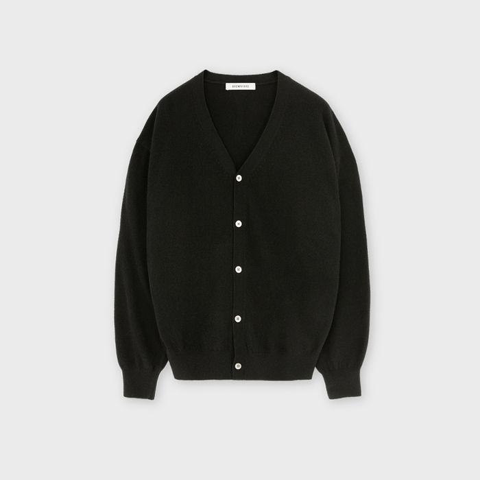 Cashmere V Neck Cardigan, Black
