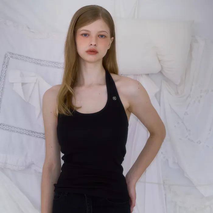 Soft Halter Sleeveless [Black]