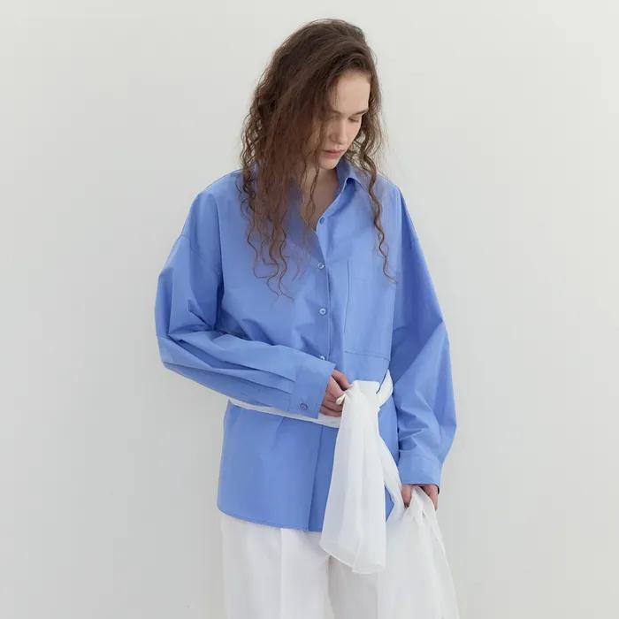 Ness Cotton Shirt (Blue)