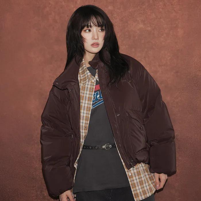 Velvet Powder Short Down Jumper VD5WM413_2color