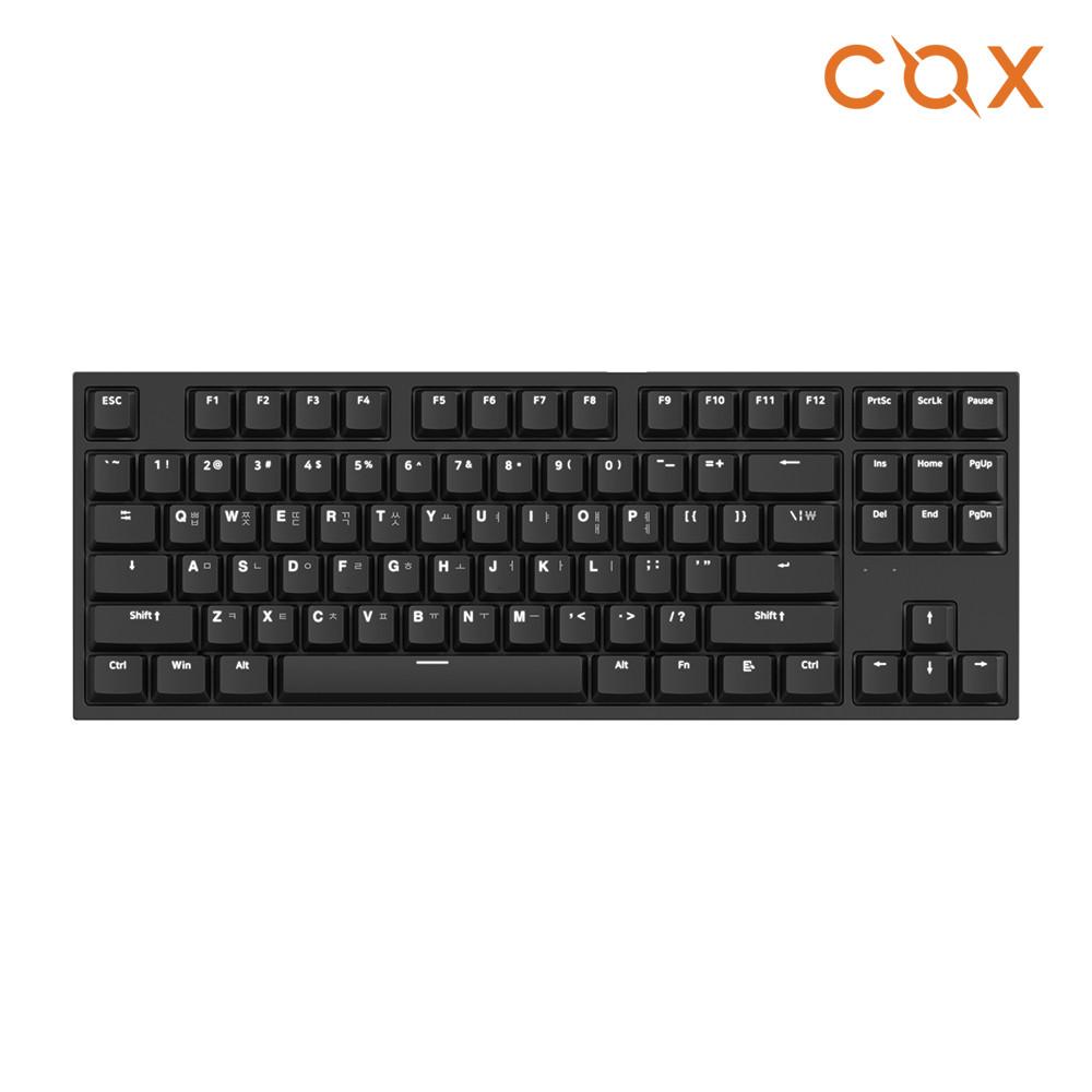 COX CK87 SLIM LP PBT 기계식 게이밍 키보드 블랙 적축
