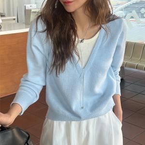 모빌프 배색니트