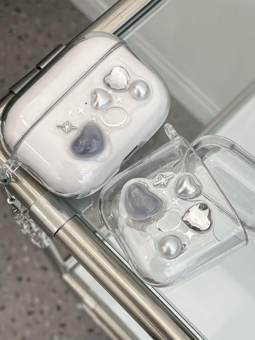 blue&silver; 레진 에어팟케이스/버즈