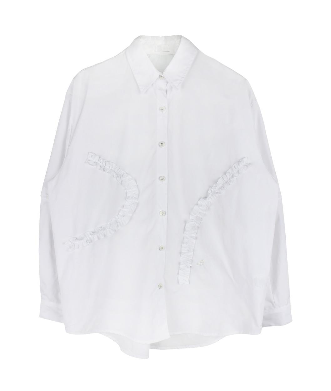 KIT DETACHABLE FRILL SHIRT (WHITE)