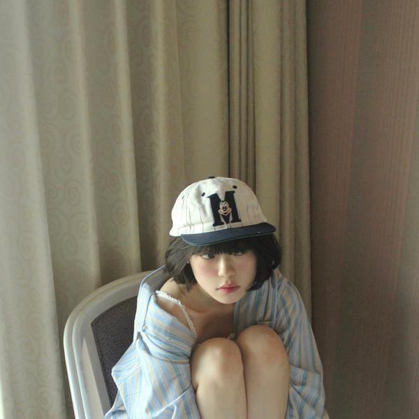 washed striped shirt