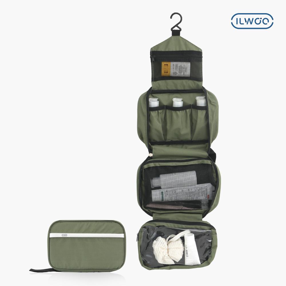 일우 여행용 캐리어 파우치 세면도구 워시백 벽걸이 방수세면백 여행용품 준비물 4단 접이식