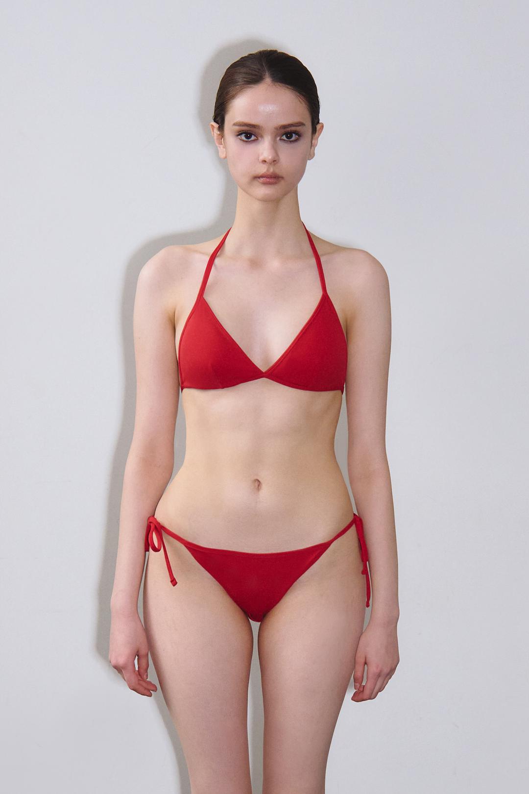 트라이앵글 비키니브라 (Solid/Red)
