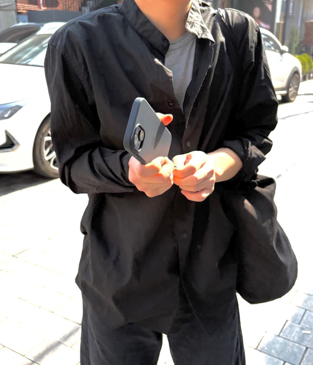 이세이 미야케 스탠딩 카라 셔츠 (m) | 후루츠패밀리