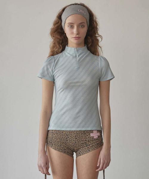 Stripe Jersey Top Pale Mint