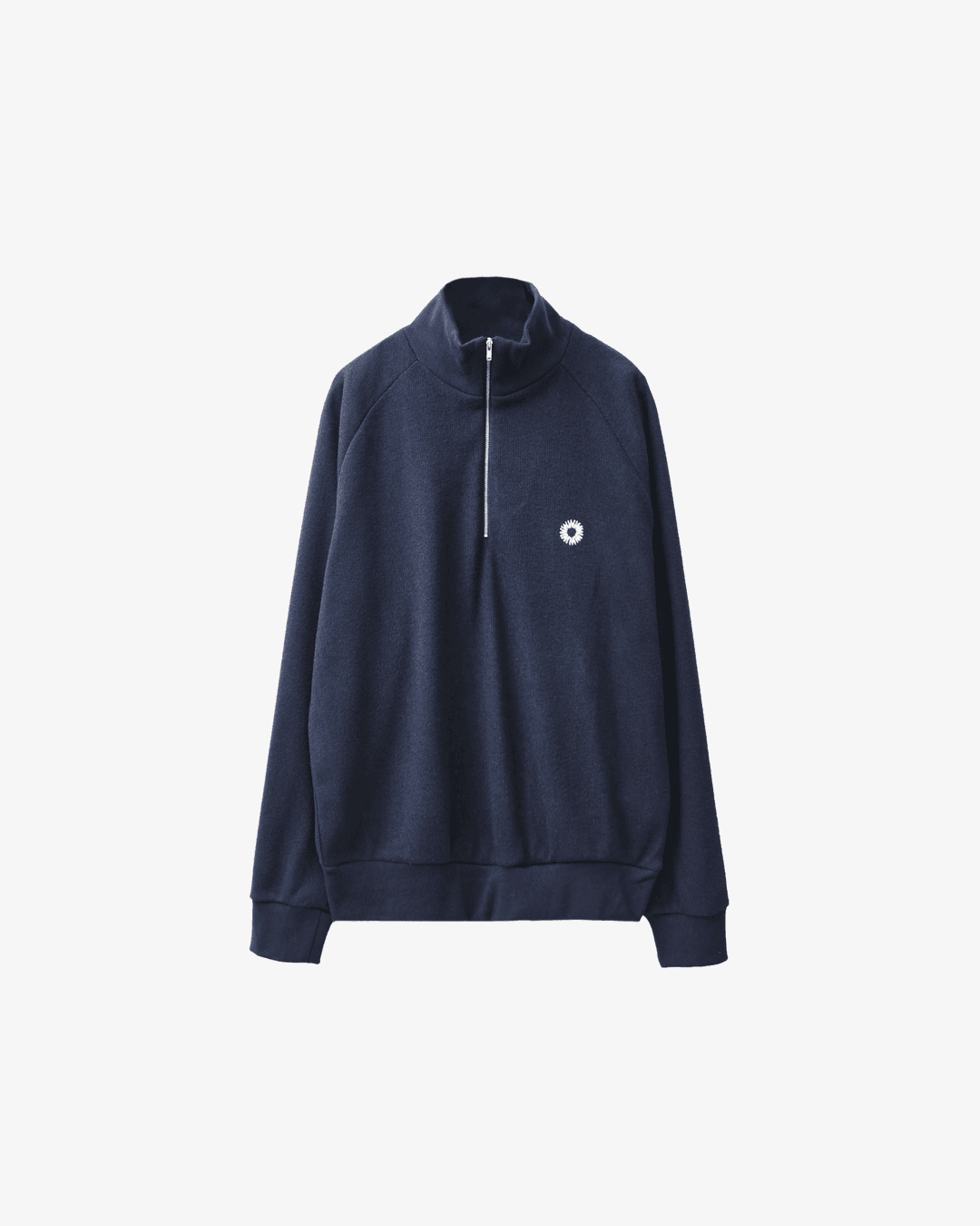 EASY KNITTED HALF ZIP UP (DARK NAVY)