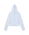 TCM dot hooded zip-up (sky blue)