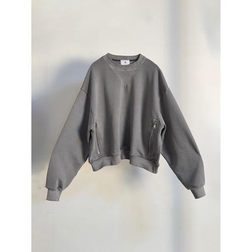 Cropped sweatshirts grey