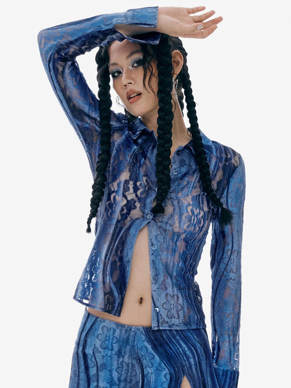 [조이,비비 착용]  Aurora Blouse