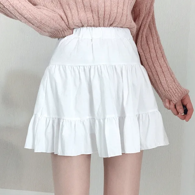 [당일발송/예쁜핏/살랑살랑] 미니 프릴 플레어 밴딩 캉캉 스커트