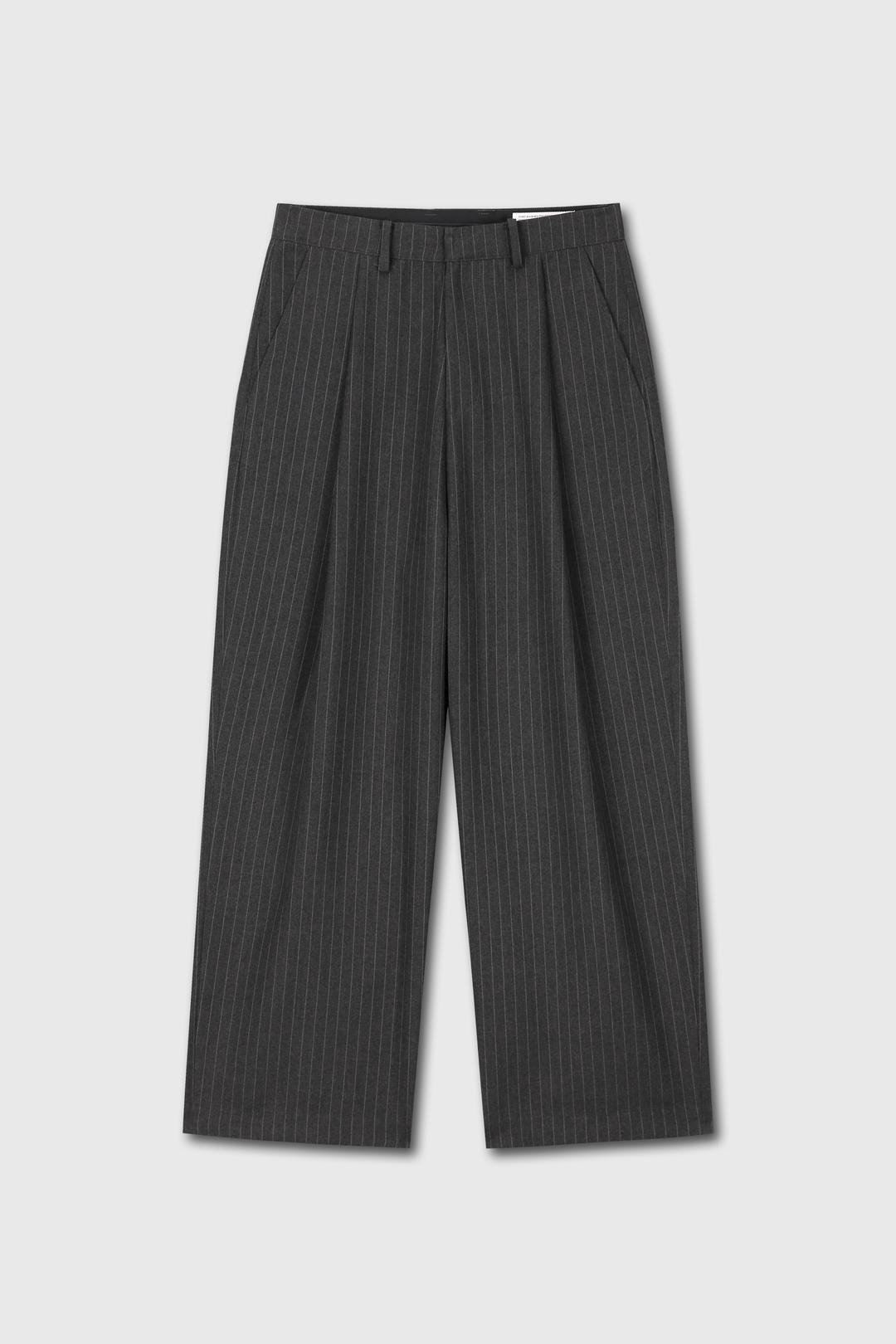 HBT STRIPE TROUSERS (CHARCOAL)