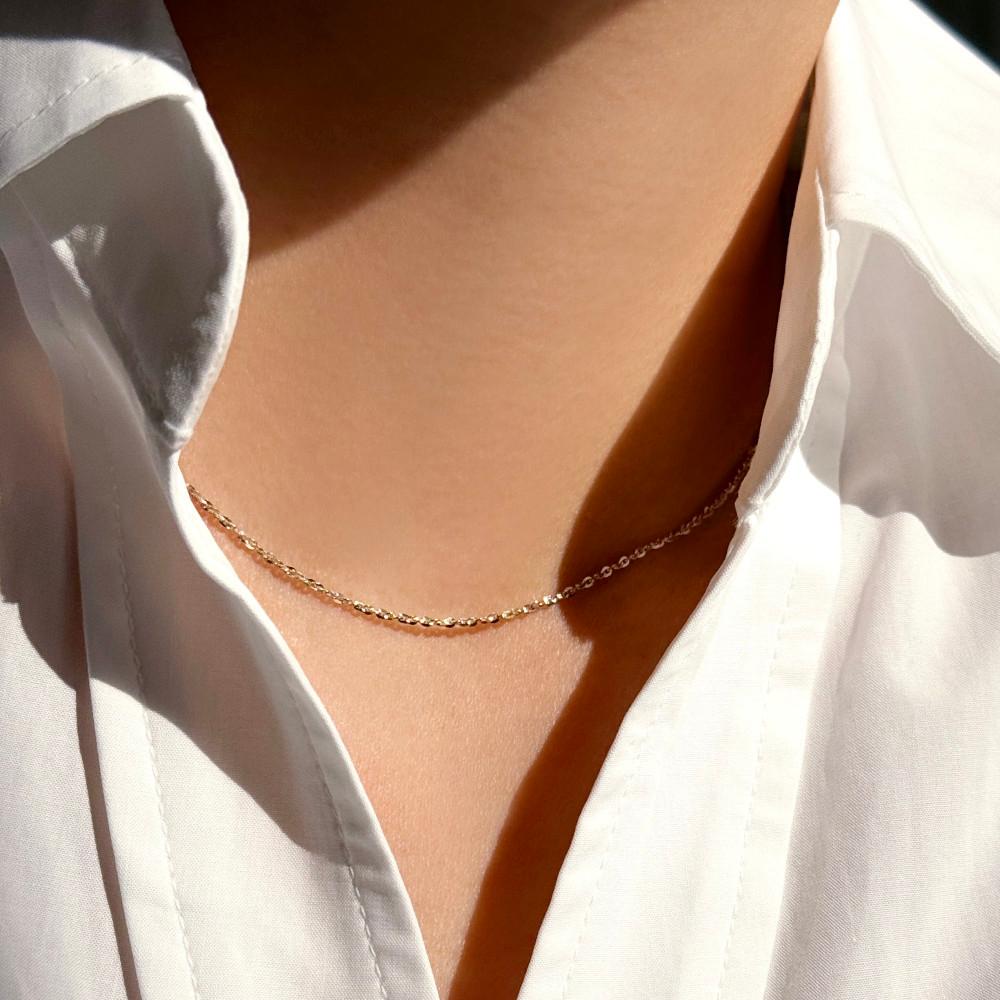 14K 18K 화이트골드목걸이 14케이목걸이줄 금체인목걸이