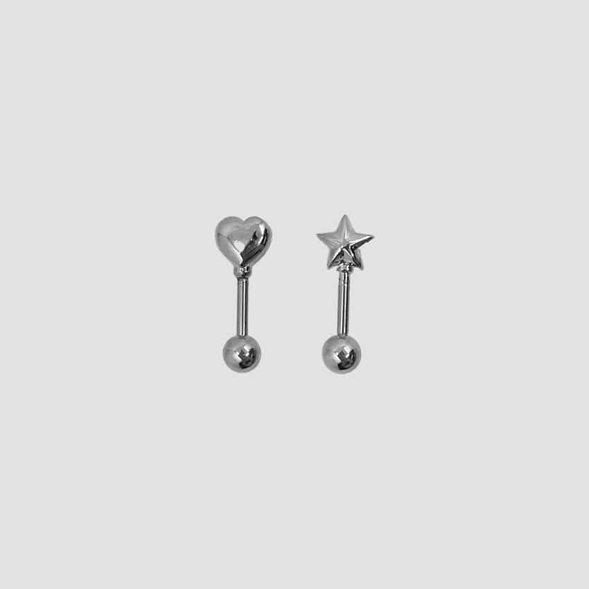 풍선[하트/별] 헬릭스/사선피어싱